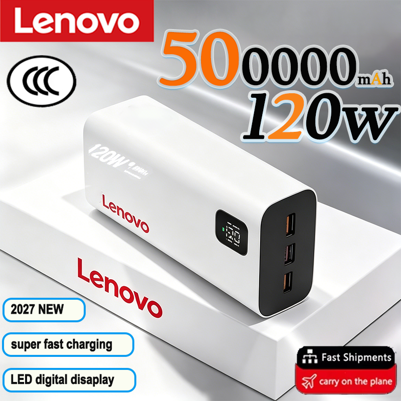 Solar Charger Panel Foldable - Lenovo 2027 Large Capacity 500000mAh Portable