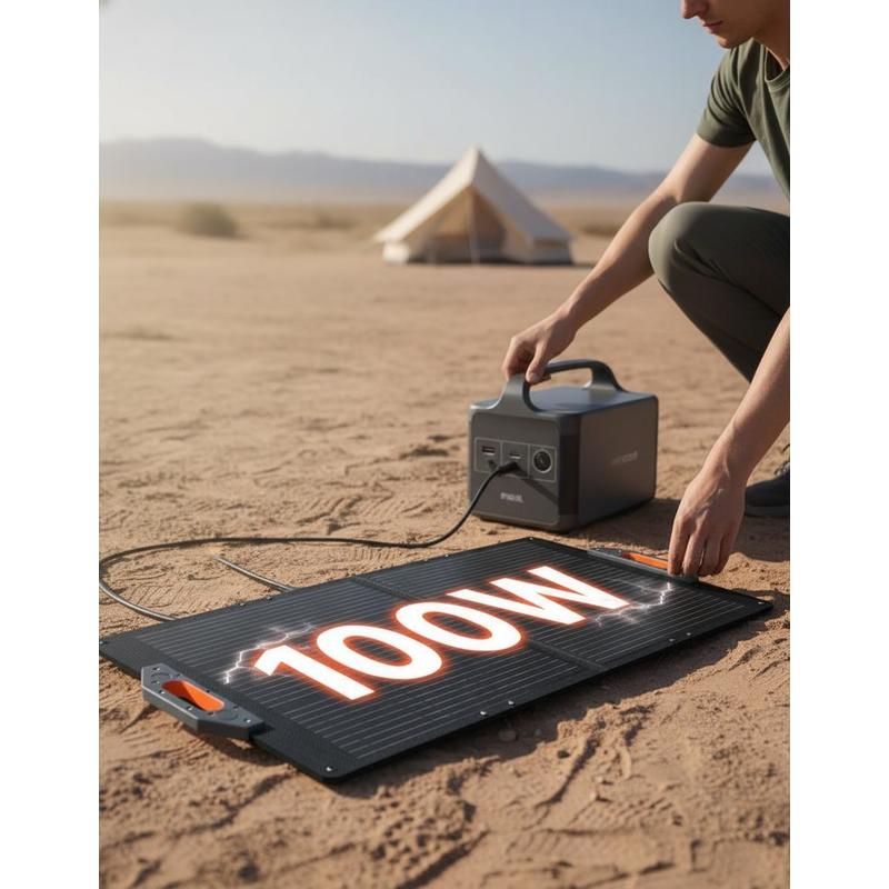 100W Foldable Solar Panel, 24% - Solar Charger Panel Foldable 评论和价格