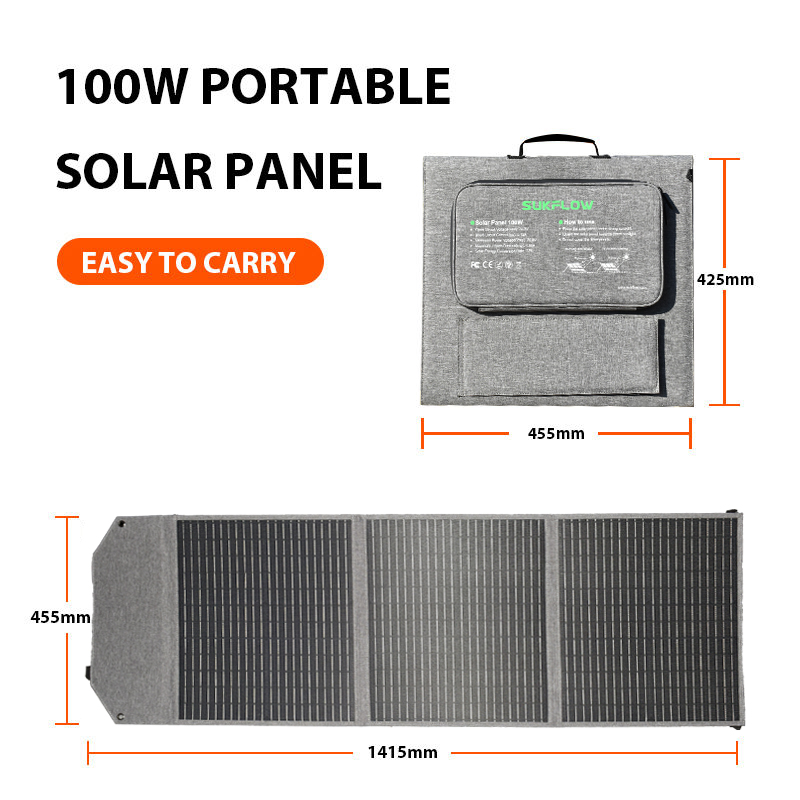 100W Foldable Solar Panel SP10 - Solar Charger Panel Foldable 评论和价格