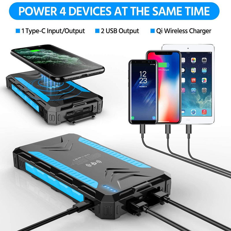 36000mAh Solar Power Bank Fast - Solar Charger Panel Foldable 评论和价格
