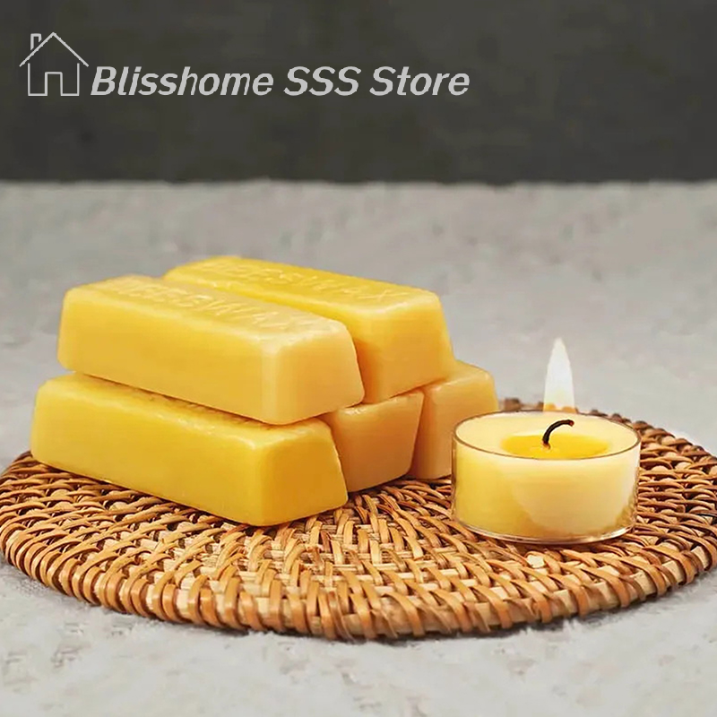 【S】4/8Pcs Pure Beeswax Blocks, - Beeswax Wrap Reusable 评论和价格