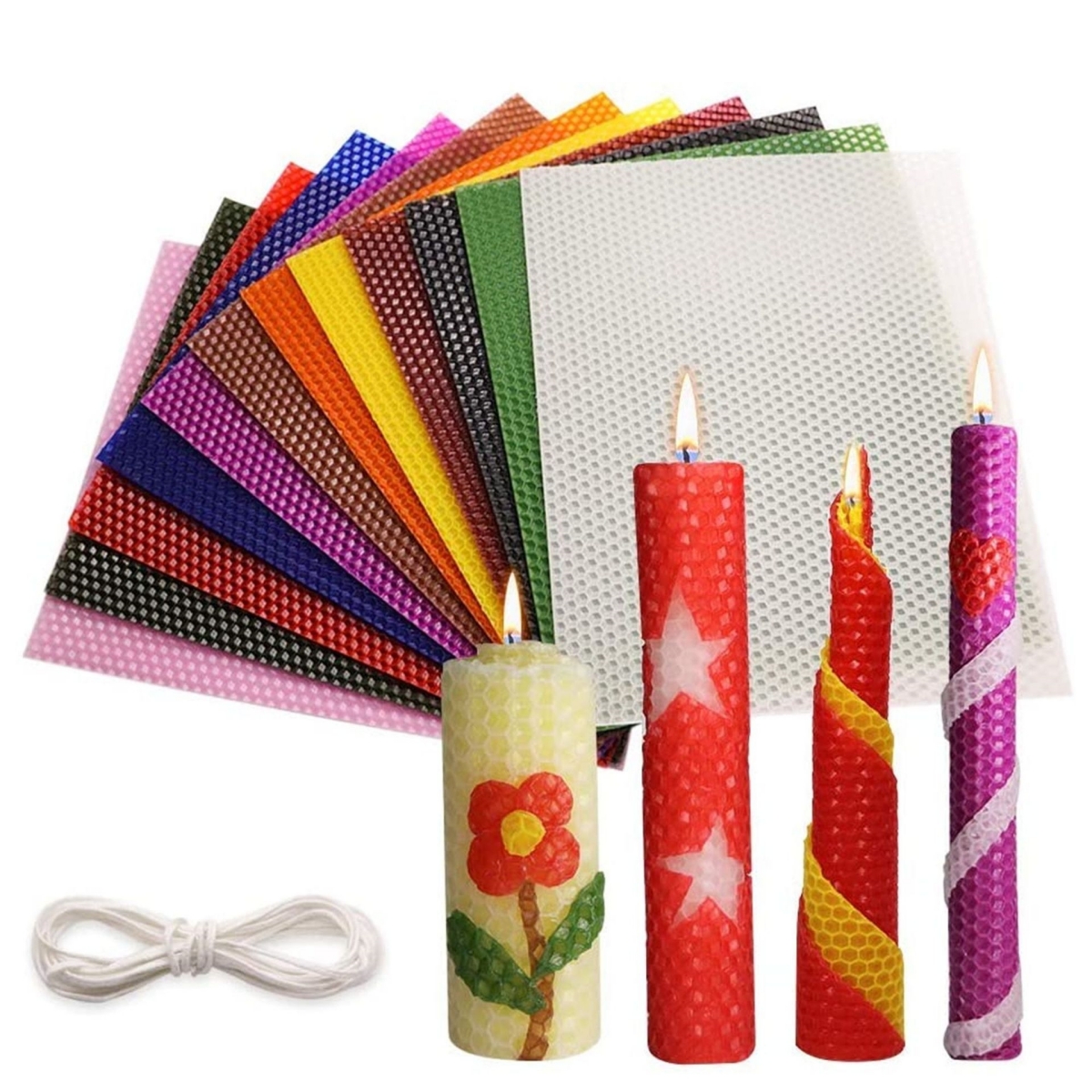 13pcs 20*20cm Color Beeswax Sh - Beeswax Wrap Reusable 评论和价格