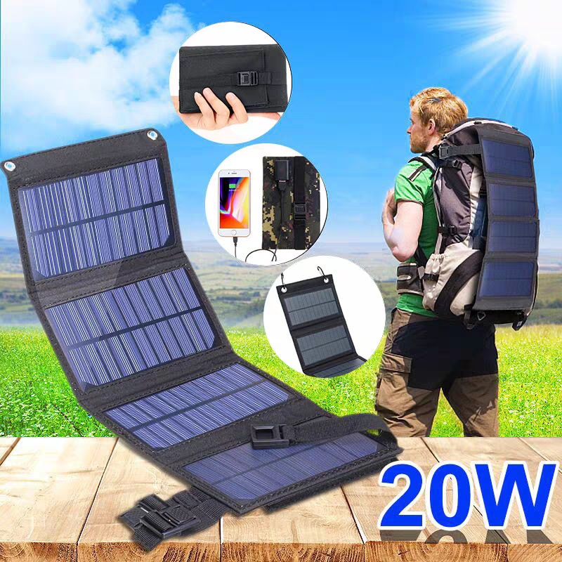 Foldable solar panel 20W 50W 6 - Solar Charger Panel Foldable 评论和价格