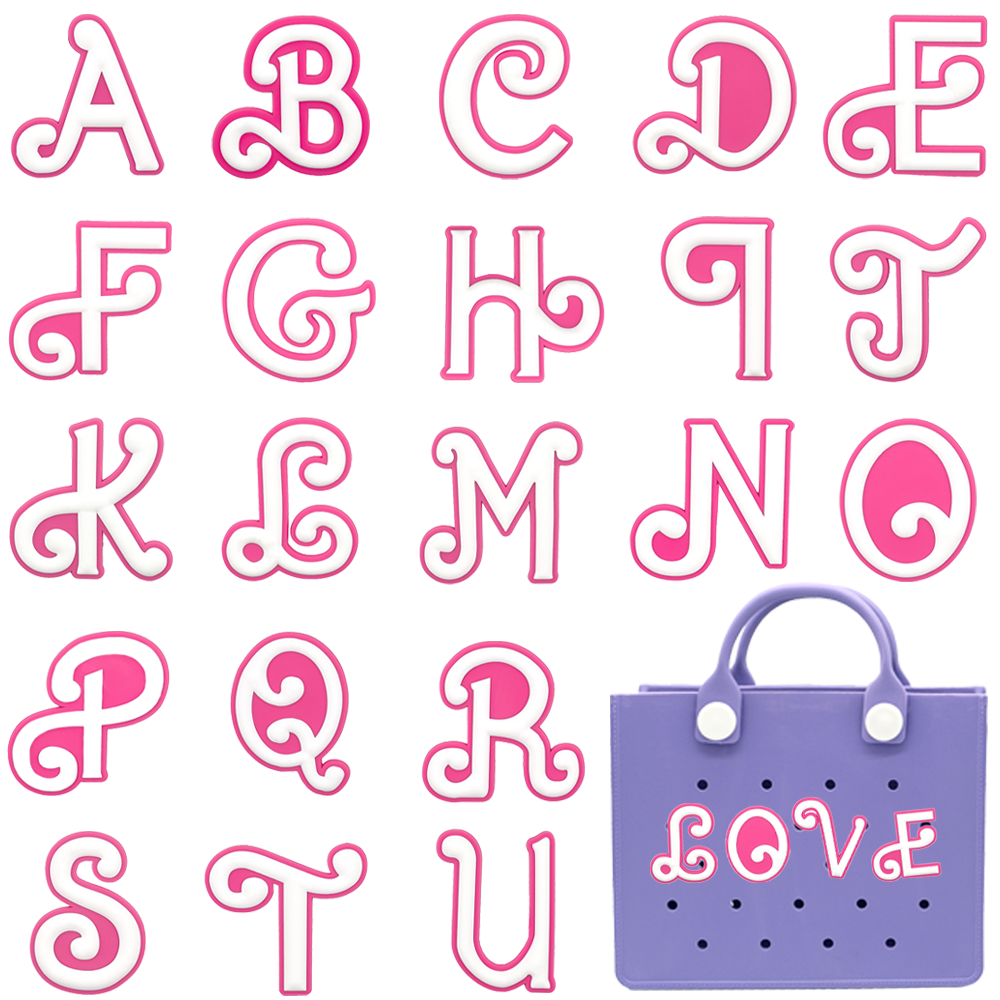 1PCS Pink Letter HandBag Charm - Sustainable Living Eco Friendly 评论和价格