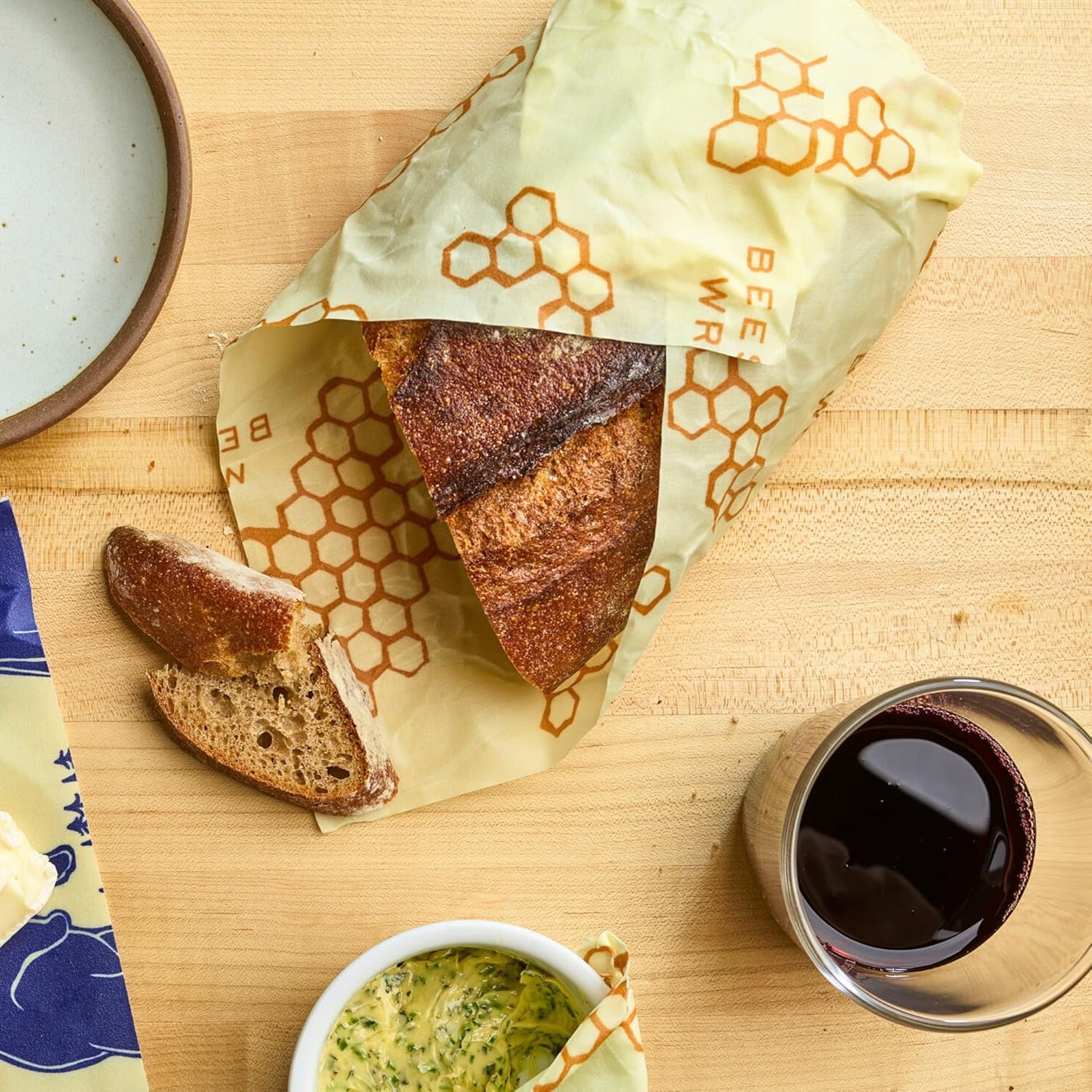 Reusable Beeswax Bread Wrap -  - Beeswax Wrap Reusable 评论和价格