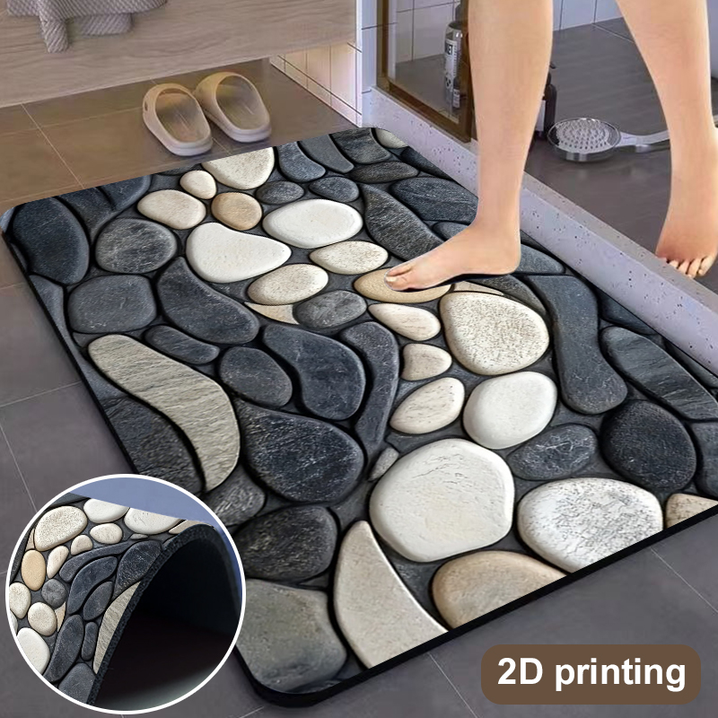 Pebble Pattern Diatomite Rug F - Sustainable Living Eco Friendly 评论和价格