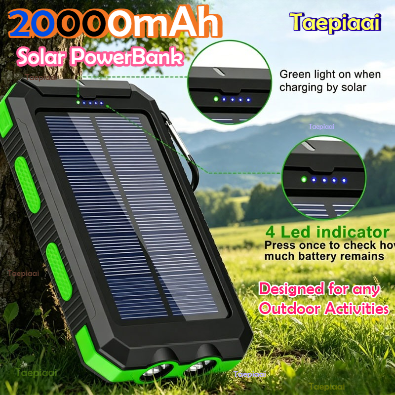20000mAh  Solar Power Bank Por - Solar Charger Panel Foldable 评论和价格