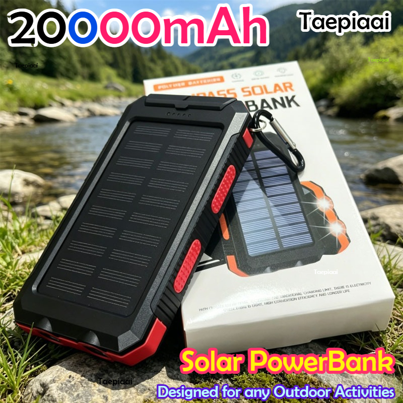 20000mAh  Solar Power Bank Por - Solar Charger Panel Foldable 评论和价格