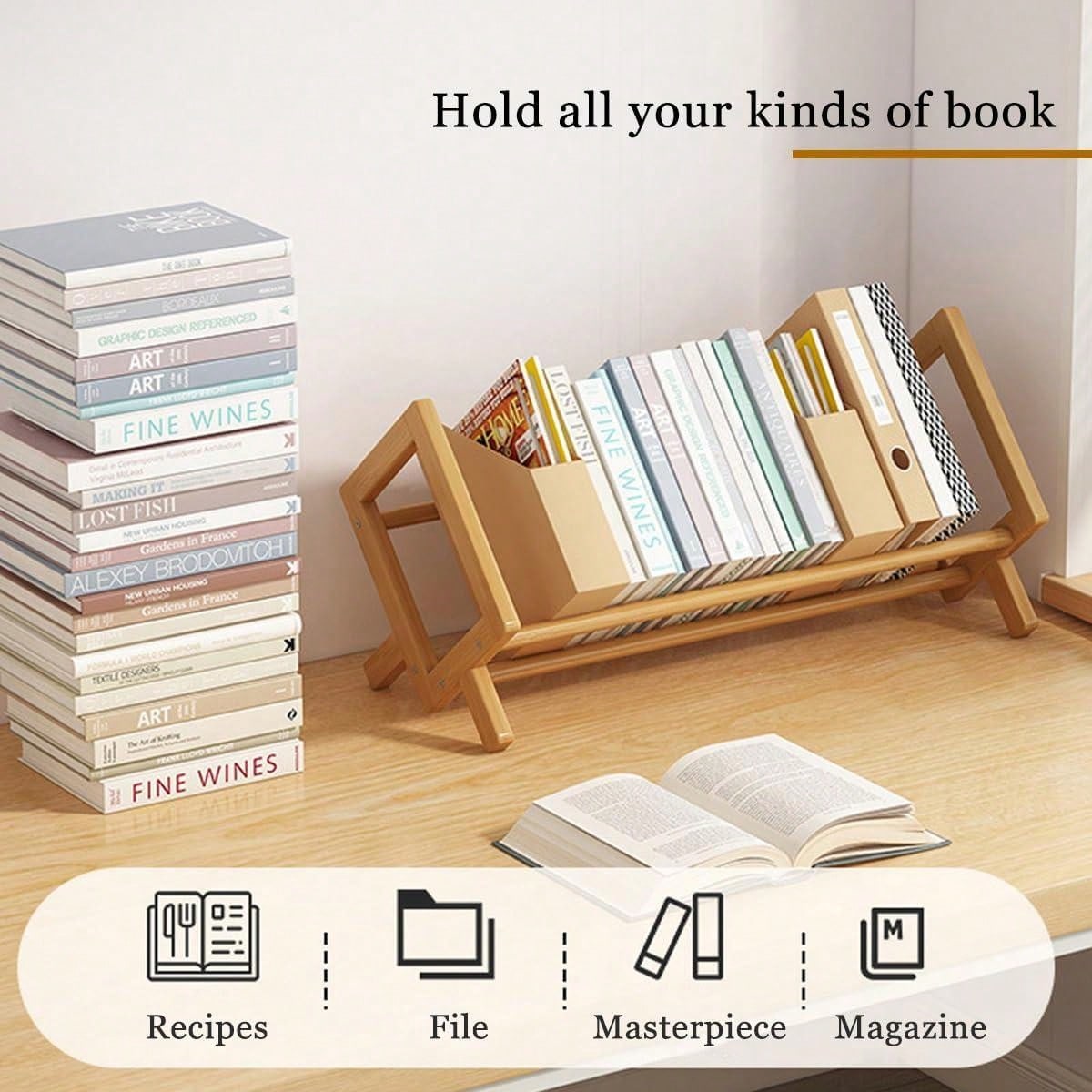 Desktop Bookshelf Home Living  - Sustainable Living Eco Friendly 评论和价格