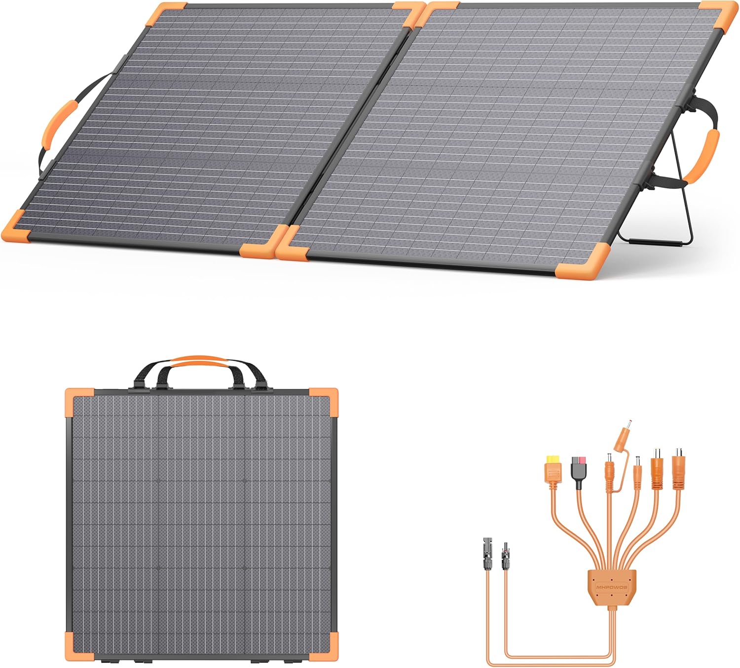 100W Bifacial Portable Solar P - Solar Charger Panel Foldable 评论和价格