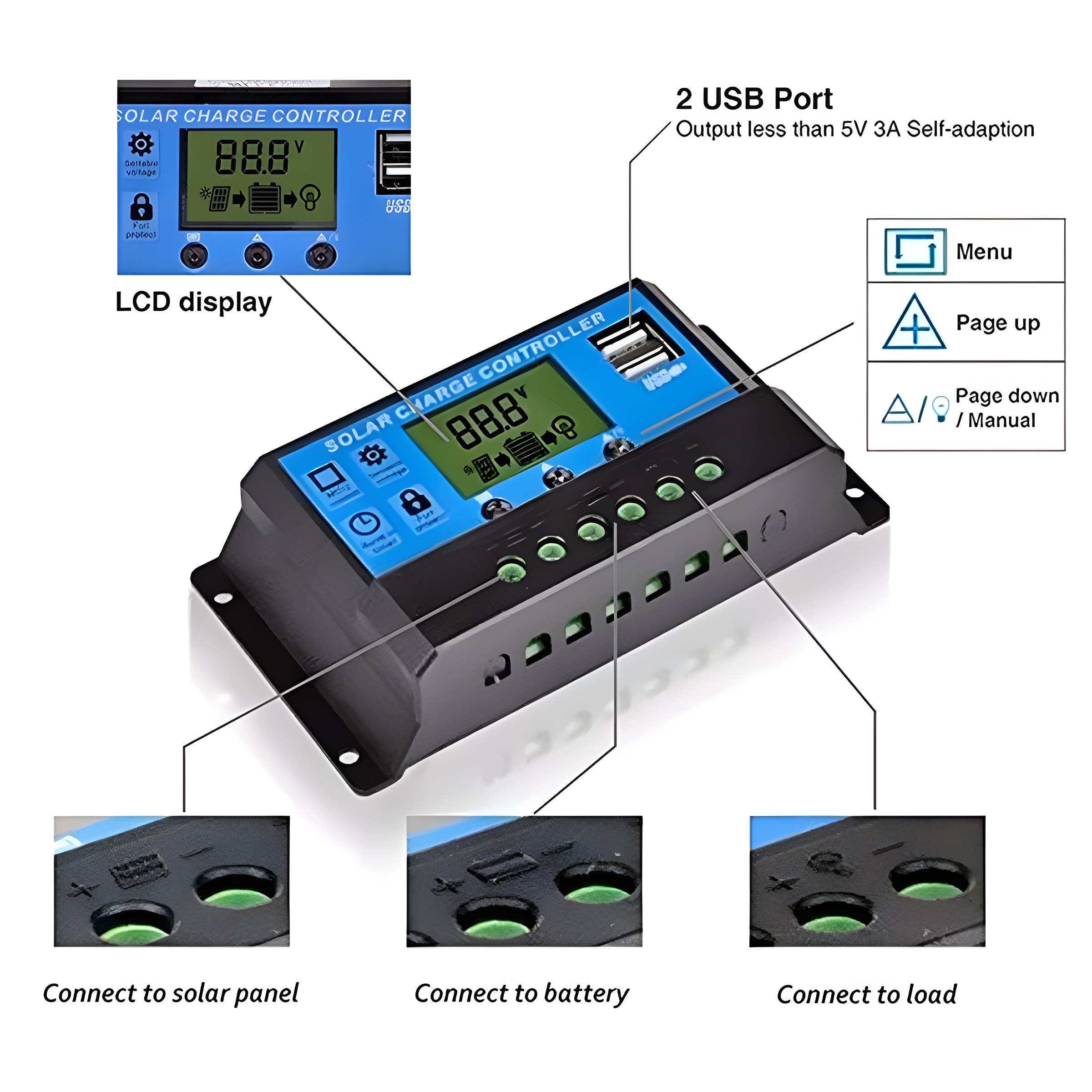 Solar Charge and Discharge Con - Solar Charger Panel Foldable 评论和价格
