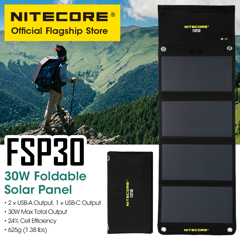 NITECORE FSP30 30W Portable So - Solar Charger Panel Foldable 评论和价格